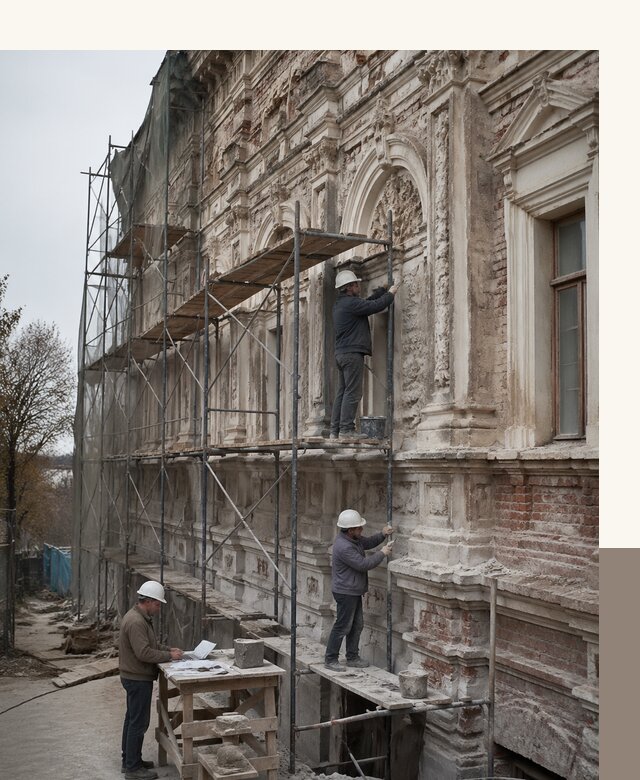 Реставрация объектов культурного наследия под ключ в Шелехове