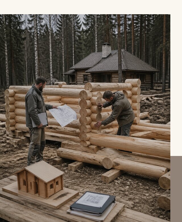 Проектирование и строительство домов из бревна в Шелехове
